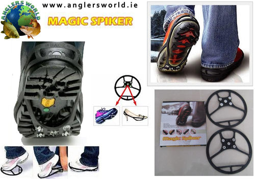 Safe Steps Magic Spiker Foot Grip - Shoe Spikes - Anglers World