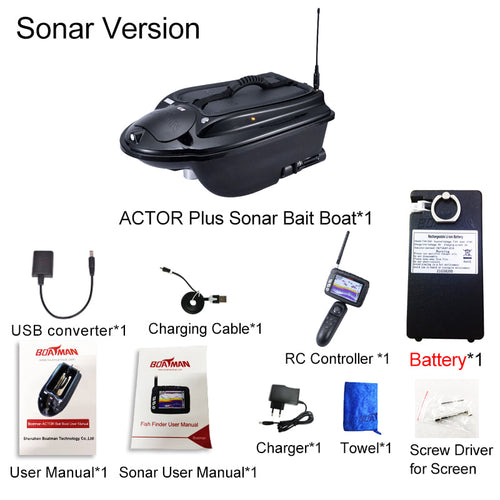 Boatman Actor Plus Sonar Bait Boat - Bait Boats - Anglers World