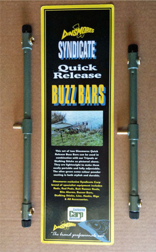 Dinsmores Syndicate Quick Release Buzzer Bars - 2 Rod (Pair) - Buzz Bars - Anglers World