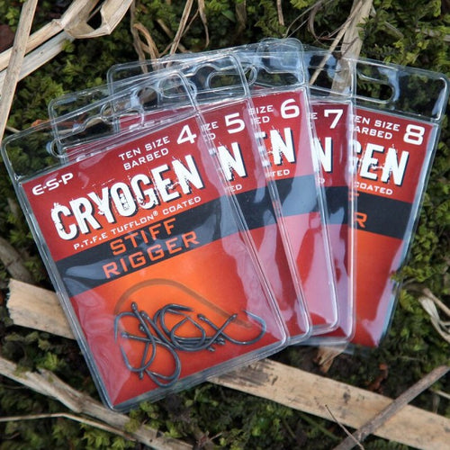 ESP Cryogen Stiff Rigger Hooks - Carp Hooks - Anglers World