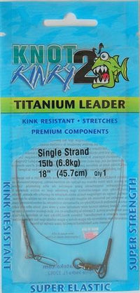 KNOT 2 KINKY PRE-MADE TITANIUM LEADERS