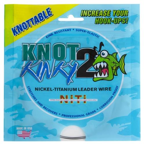 KNOT 2 KINKY SINGLE STRAND NICKEL-TITANIUM LEADER WIRE - Pike Leaders - Anglers World