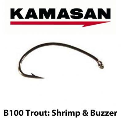 Kamasan B100 Trout, Shrimp & Buzzer Fly Hooks
