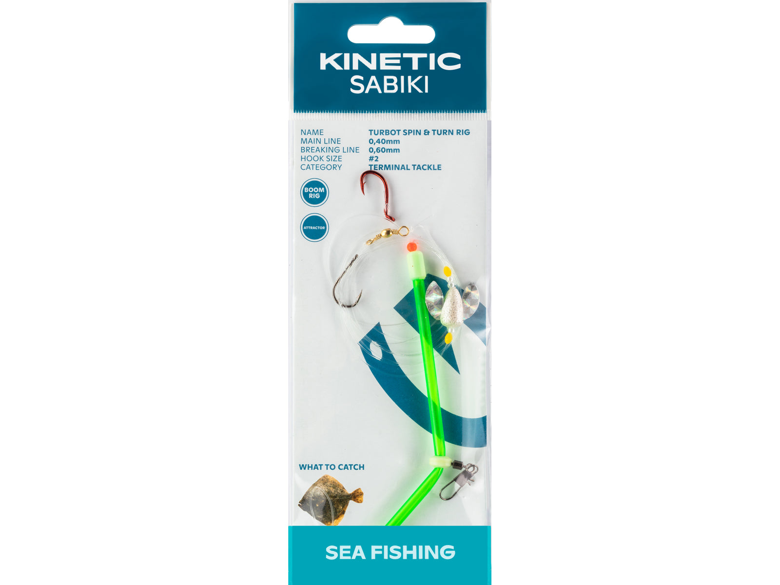 Kinetic Sabiki Turbot Rig Spin & Turn