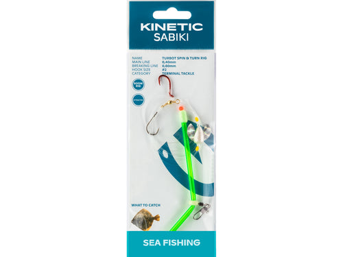 Kinetic Sabiki Turbot Rig Spin & Turn