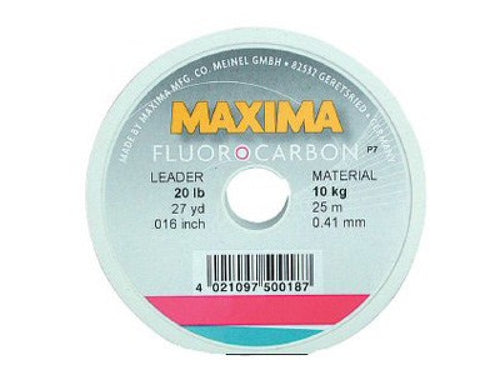 Maxima Fluorocarbon Leader Tippet 25m - Fly Tippets - Anglers World