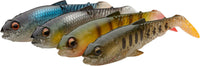Savage Gear Craft Cannibal Paddletail - Clear Water Mix 4pcs - Soft Lures