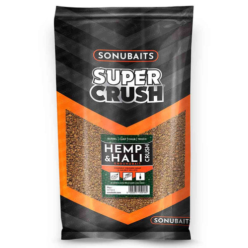 Sonubaits Super Crush Hemp & Hali Groundbait 2kg - Groundbaits - Anglers World