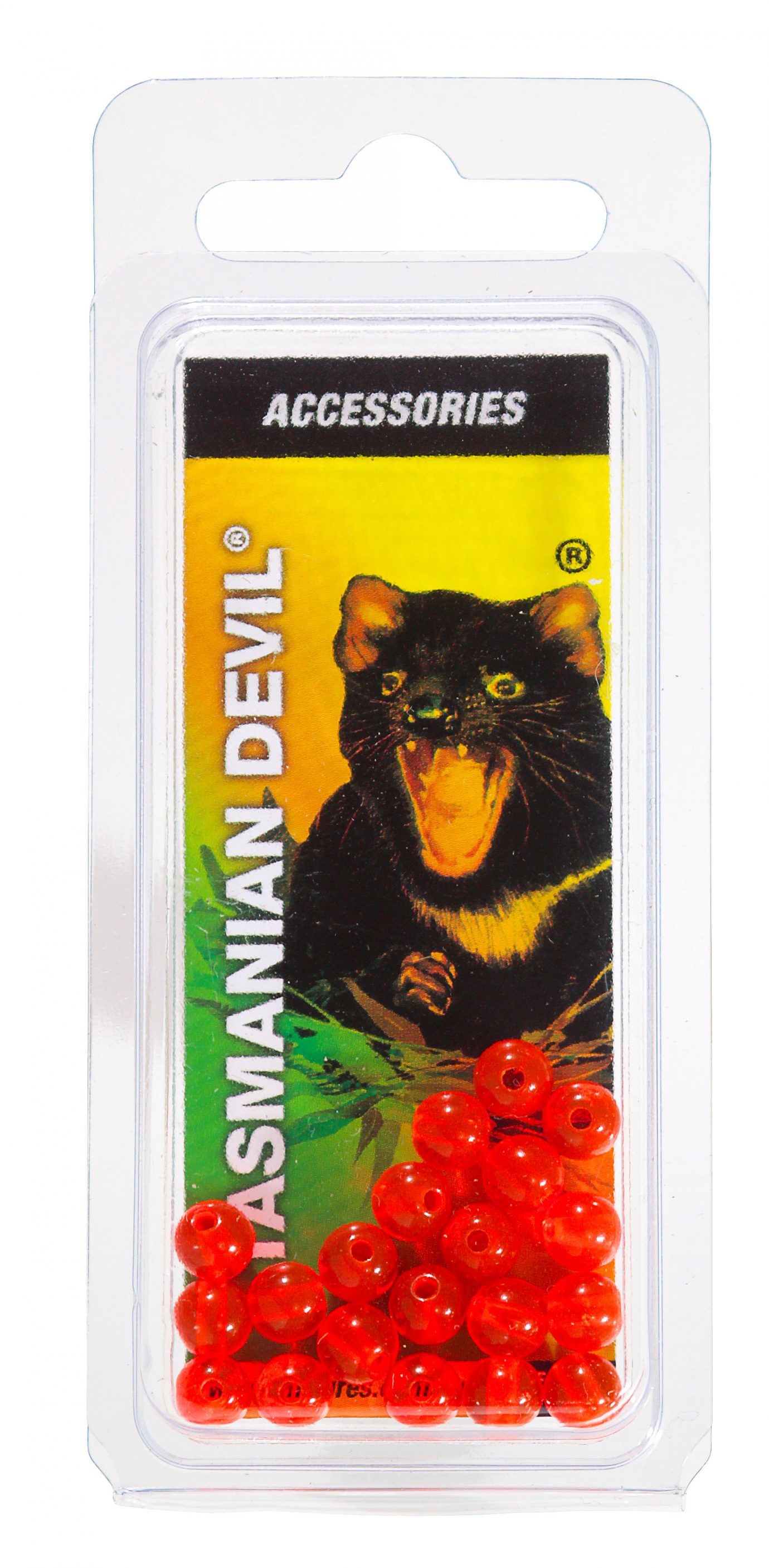 Wigston's Tasmanian Devils Red Beads UV 6mm