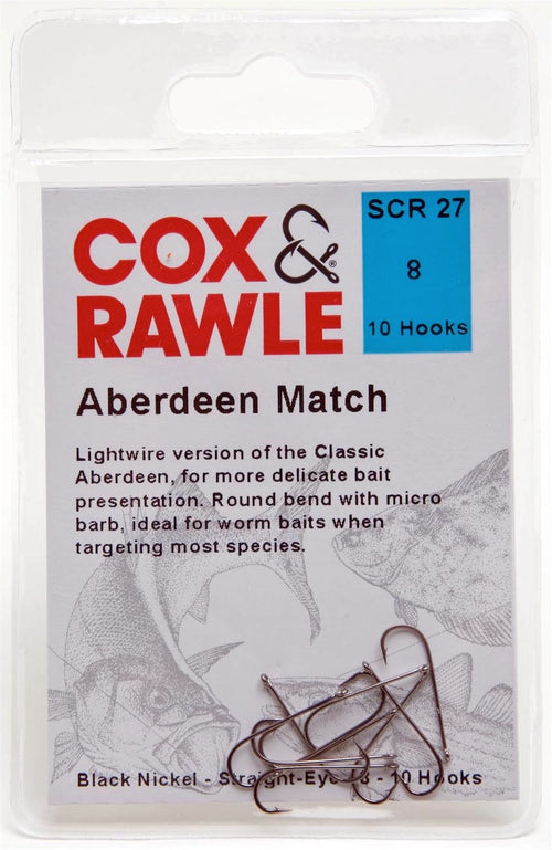 Cox & Rawle Aberdeen Match Hooks - Sea Hooks - Anglers World