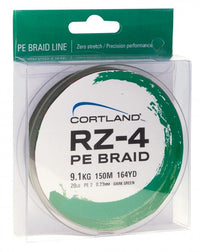 Cortland RZ-4 PE Braid 150yds - Hi-Vis Yellow