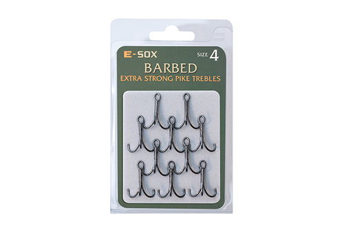 Drennan E-Sox Extra Strong Treble Hooks - Treble Hooks - Anglers World