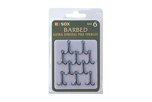 Drennan E-Sox Extra Strong Treble Hooks - Treble Hooks - Anglers World