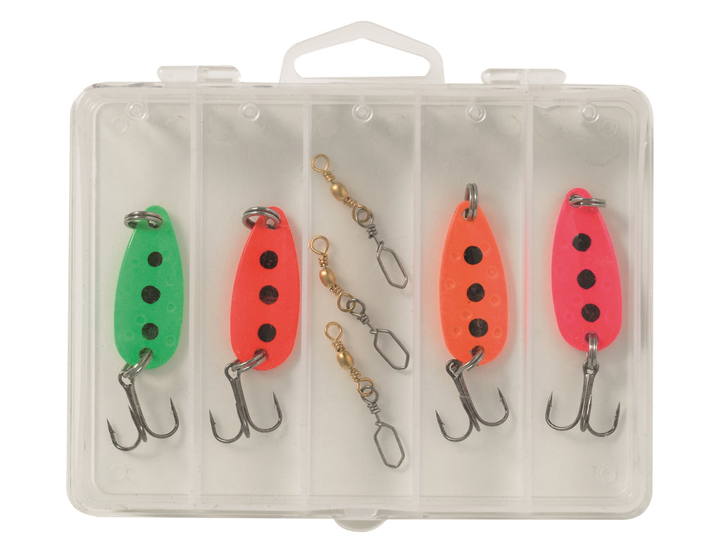 Kinetic Little Viking Go Fishing Spoon Lure Kit for Kids - Children's Fishing Lures