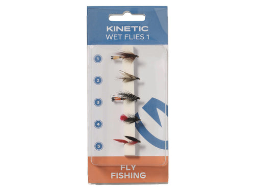 Kinetic Wet Flies 5 pack - Trout & Salmon Flies - Anglers World