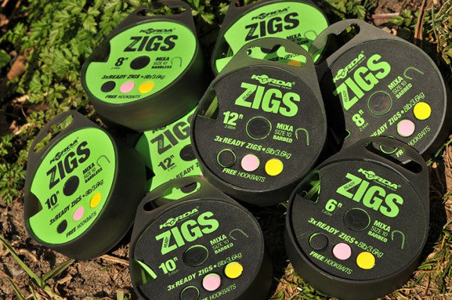 Korda Ready Tied Zig Rigs - Carp Ready Rigs - Anglers World