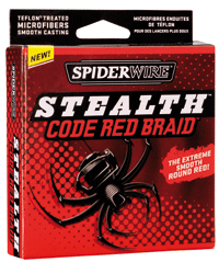 Spiderwire Stealth Code Red 300yds - Braid - Anglers World